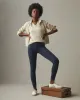 Women's Ponte Slim Pant - Heritage Navy sold by American Giant