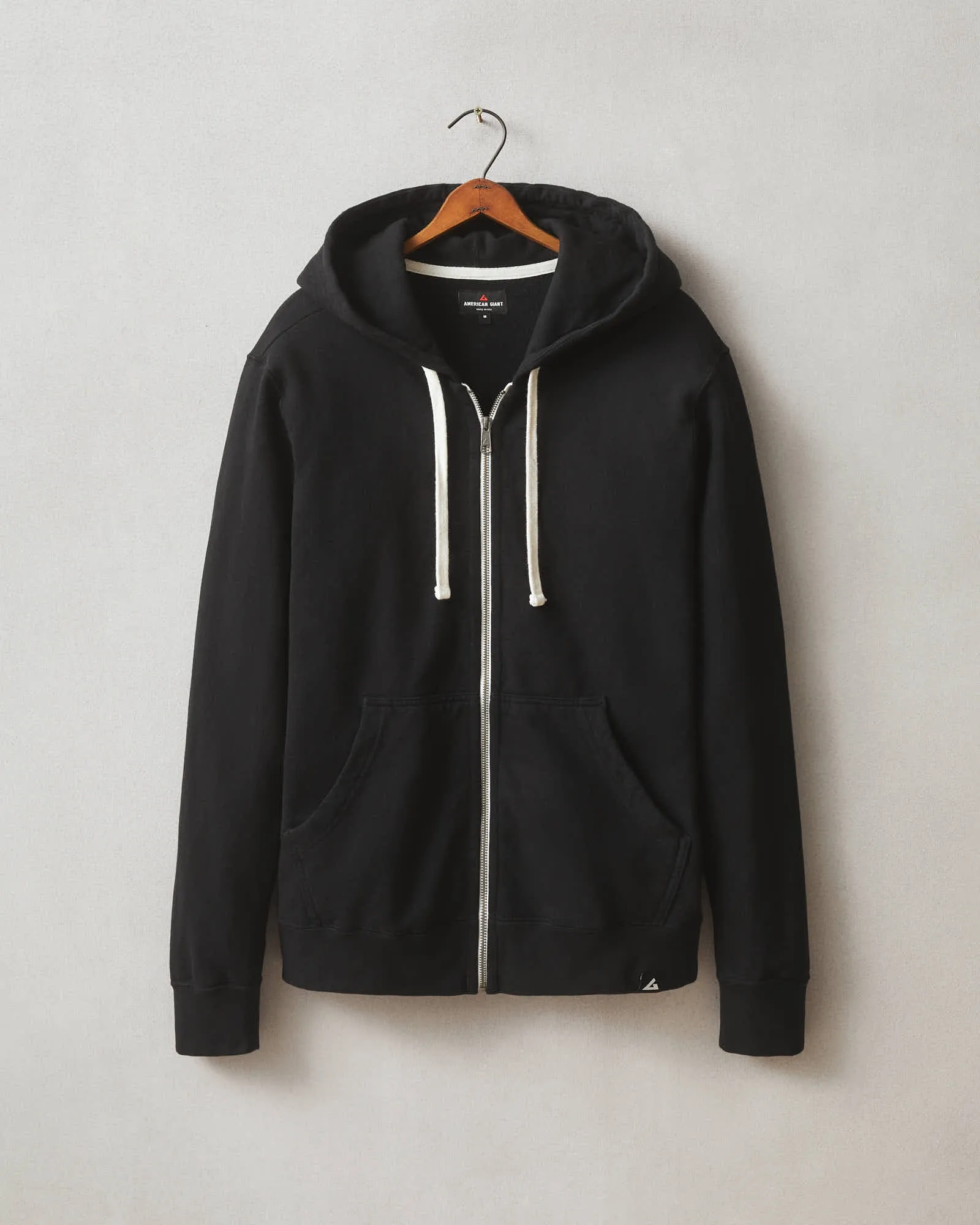 Men's Midweight Full Zip - Black sold by American Giant