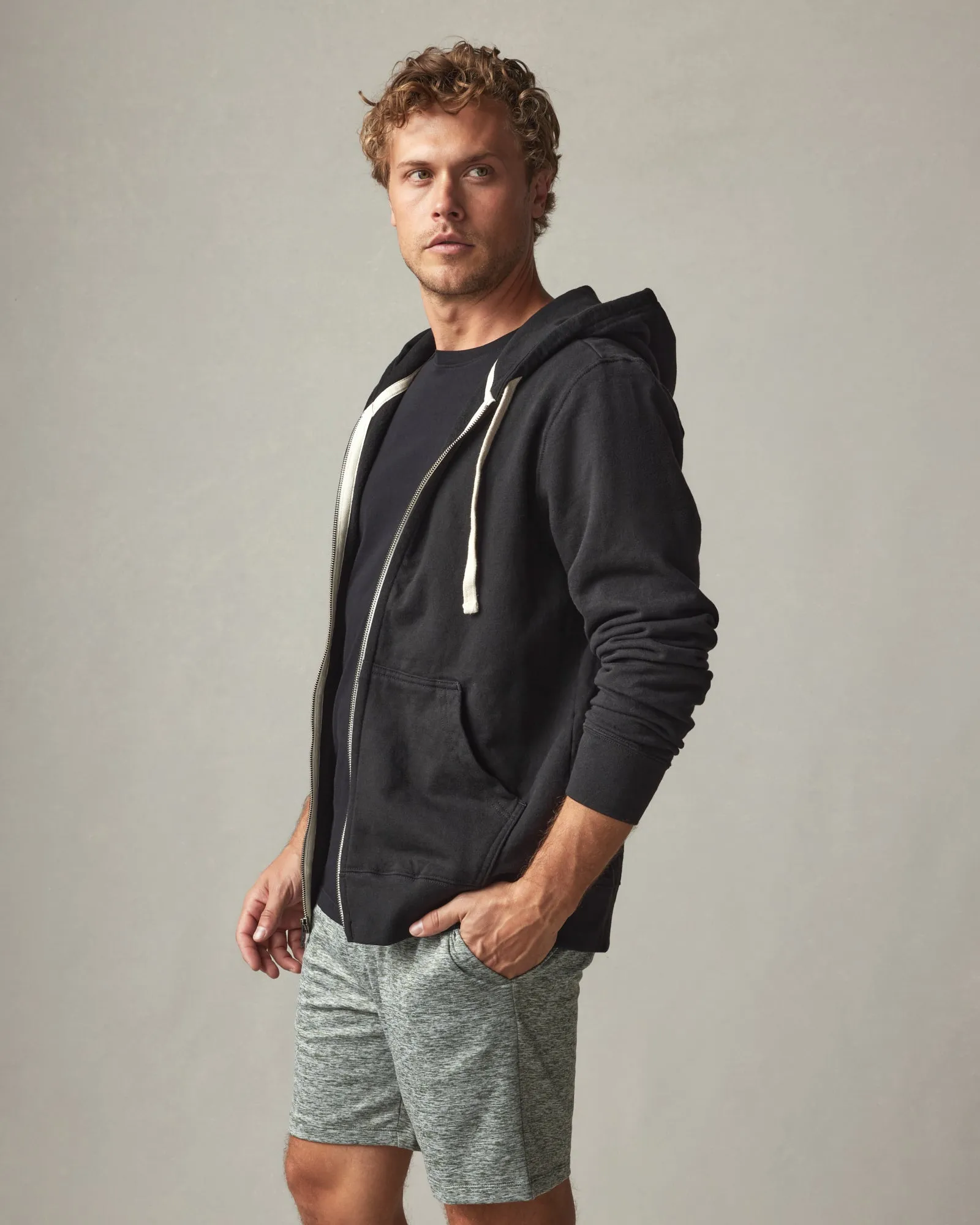 Men's Midweight Full Zip - Black sold by American Giant product image thumbnail 3