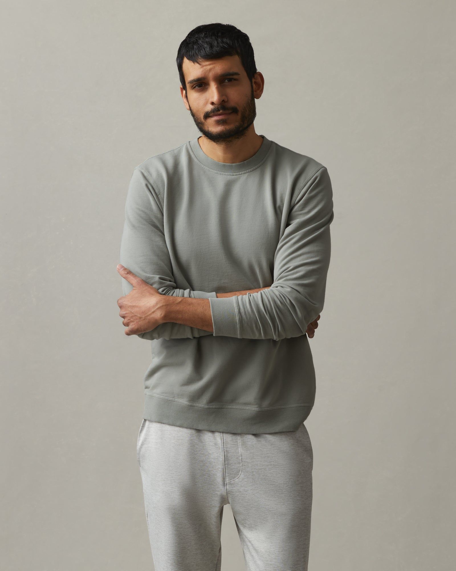 Lightweight Cotton Crew Sweatshirt - Cannon Grey sold by American Giant