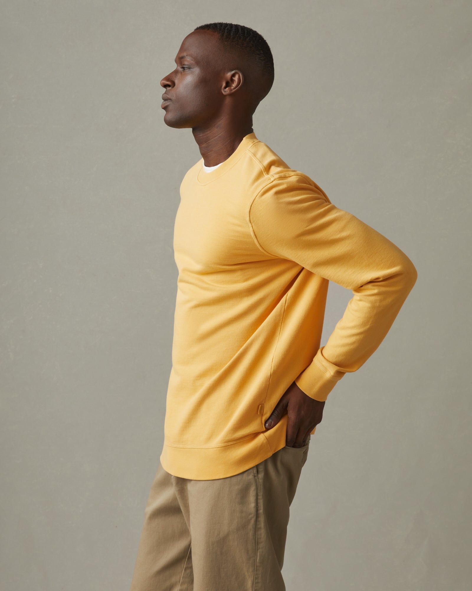 French Terry Crew Sweatshirt - Golden Apricot sold by American Giant product image thumbnail 2