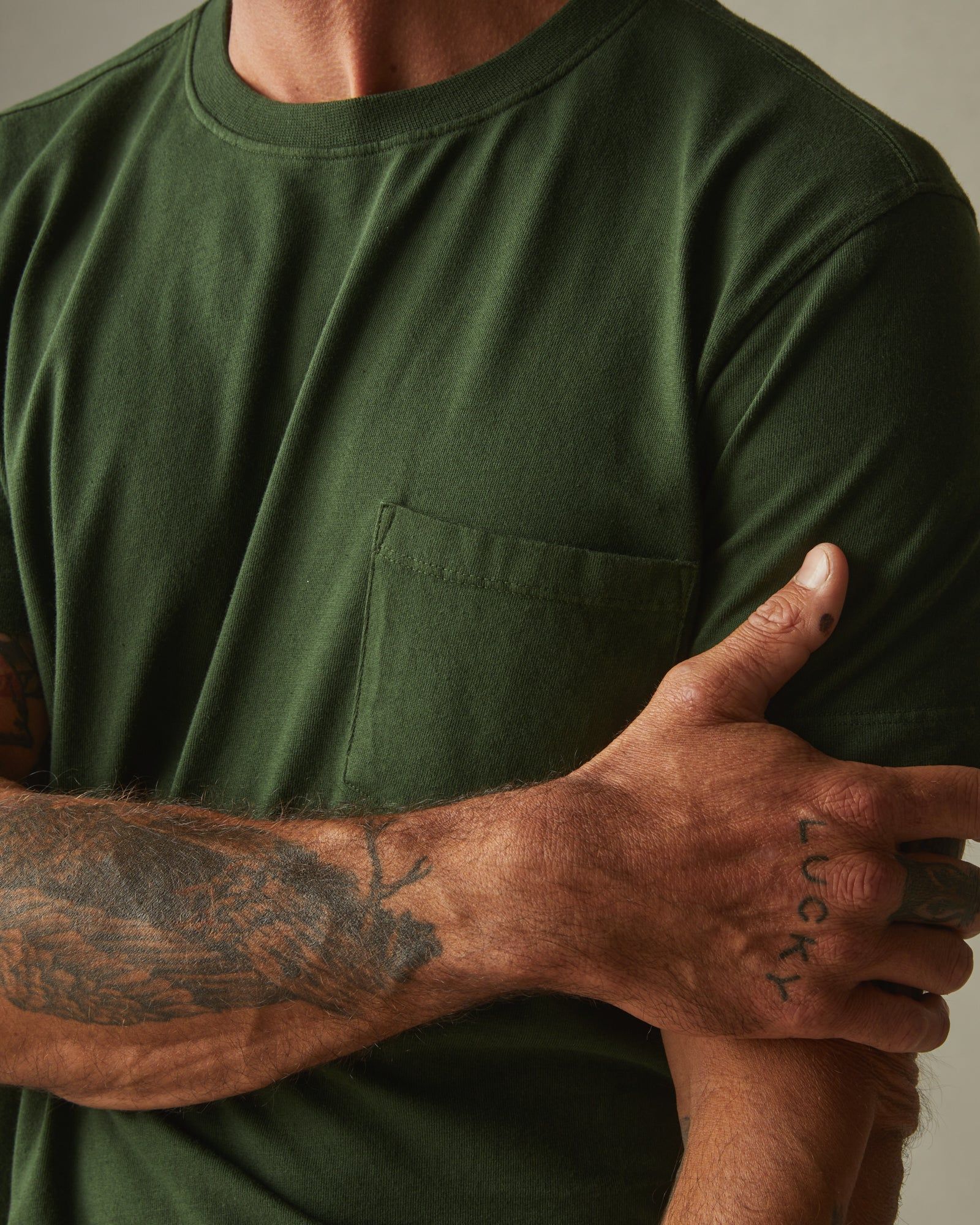 Heavyweight Pocket Tee - Kombu Green sold by American Giant product image thumbnail 3