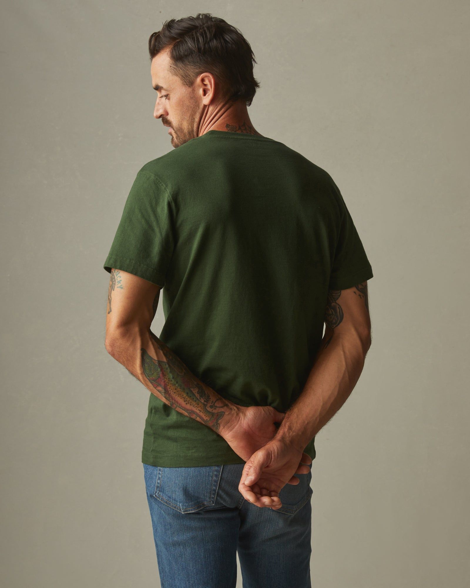 Heavyweight Pocket Tee - Kombu Green sold by American Giant product image thumbnail 2