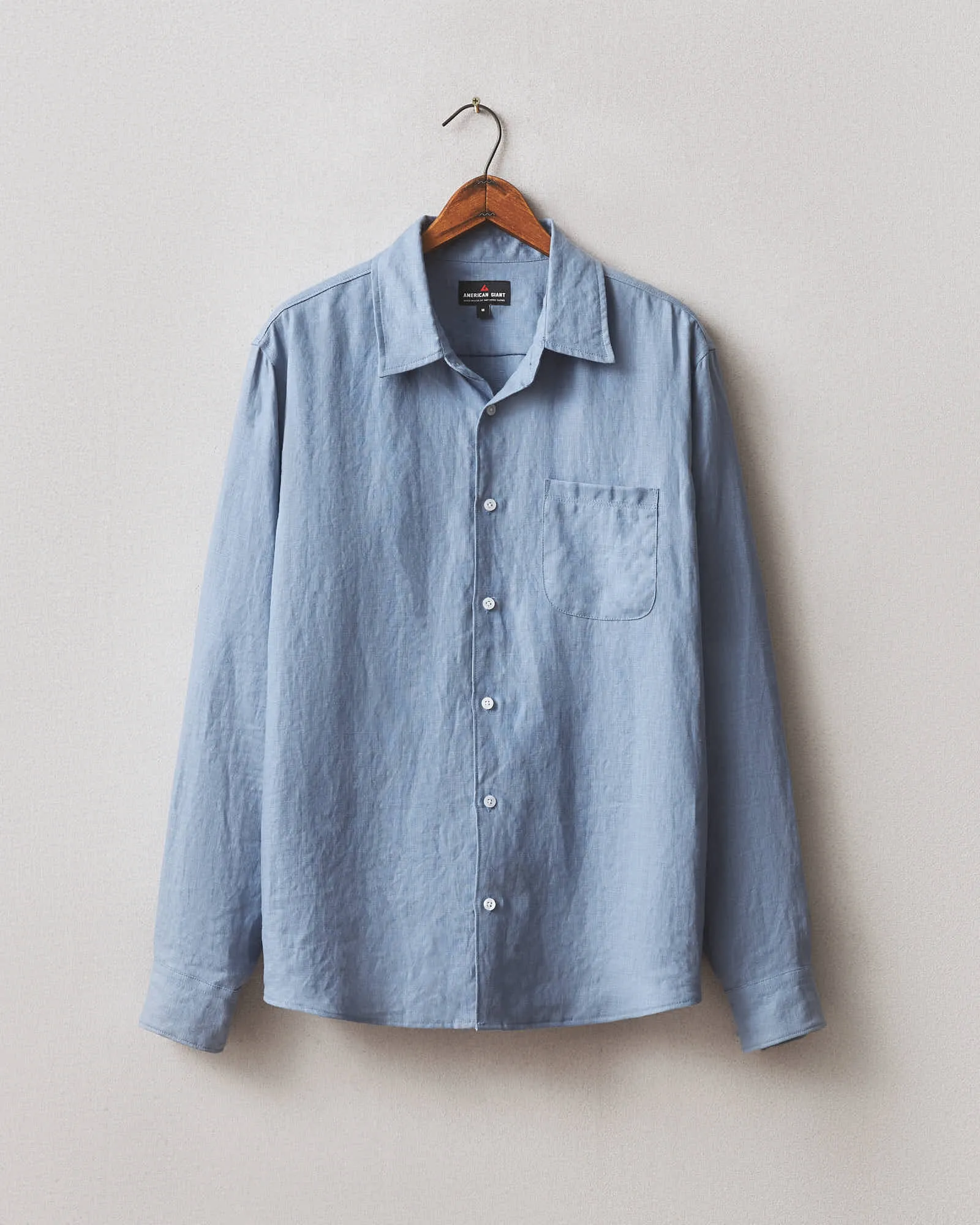 Easy Linen LS Shirt - Beach Horizon sold by American Giant