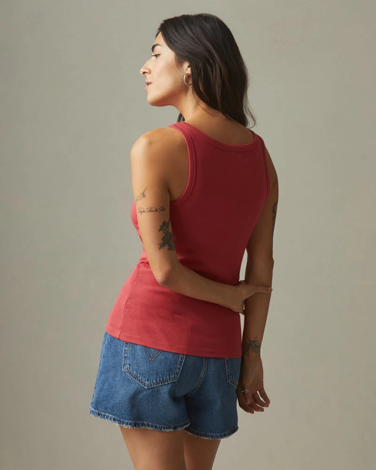 Stretch Rib Tank - Southwest Red sold by American Giant product image thumbnail 2