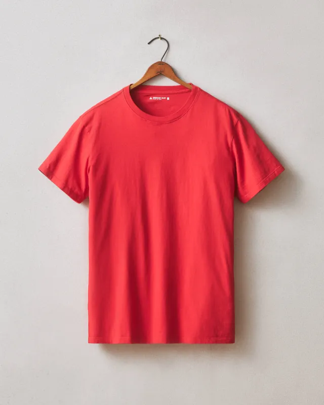 Classic Cotton Crew Tee - Tango Red sold by American Giant