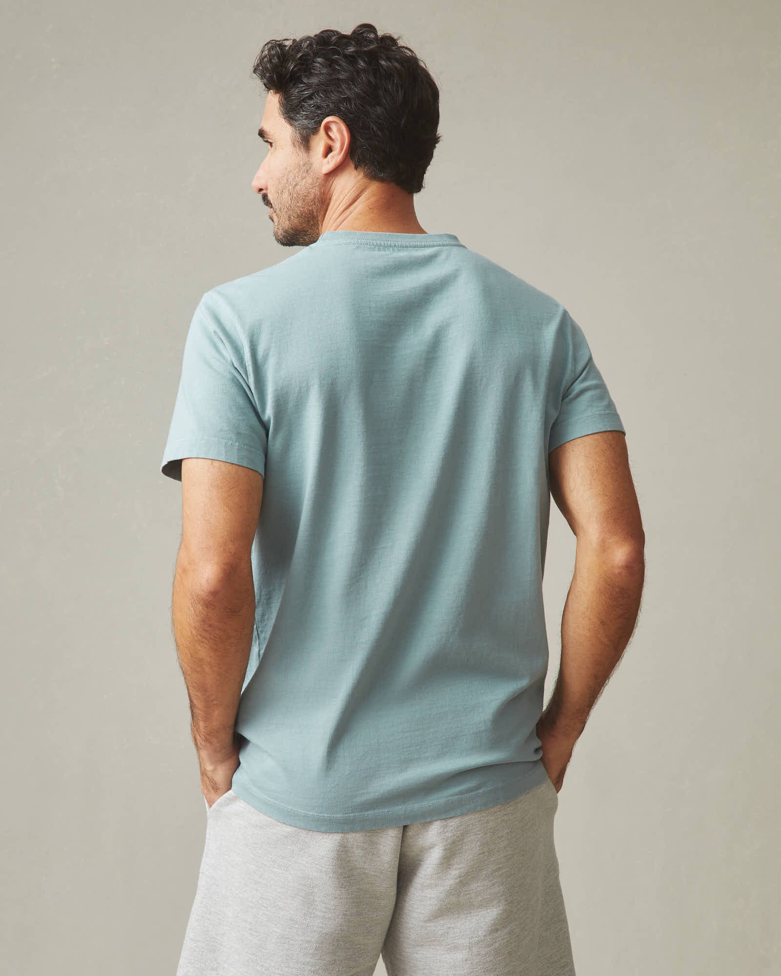Men's Heavyweight Pocket Tee - Arona Blue sold by American Giant product image thumbnail 4