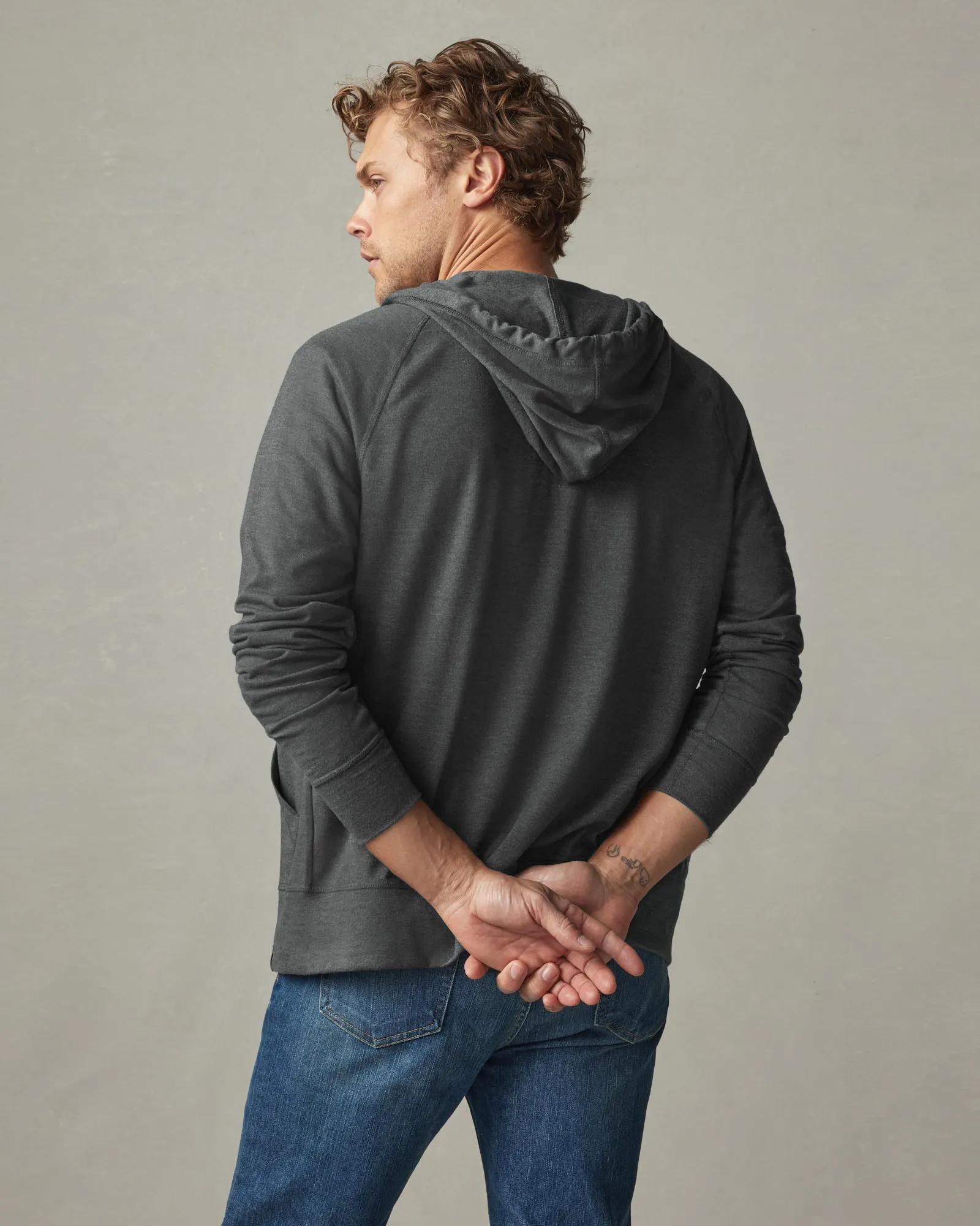Lightweight Full Zip - Grey Ink Heather sold by American Giant product image thumbnail 3