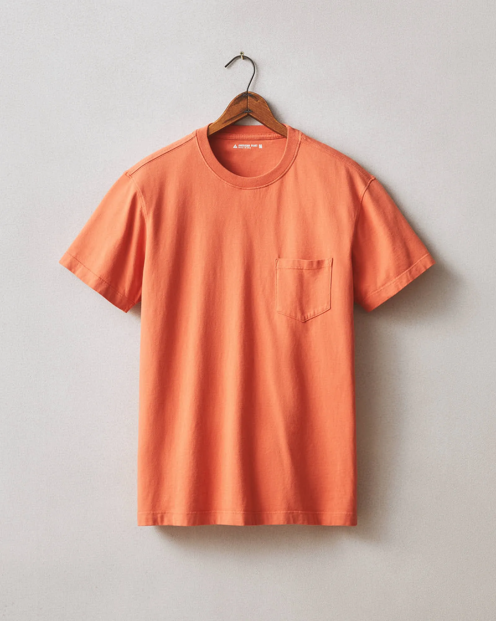 Men's Heavyweight Pocket Tee - Summer Orange sold by American Giant
