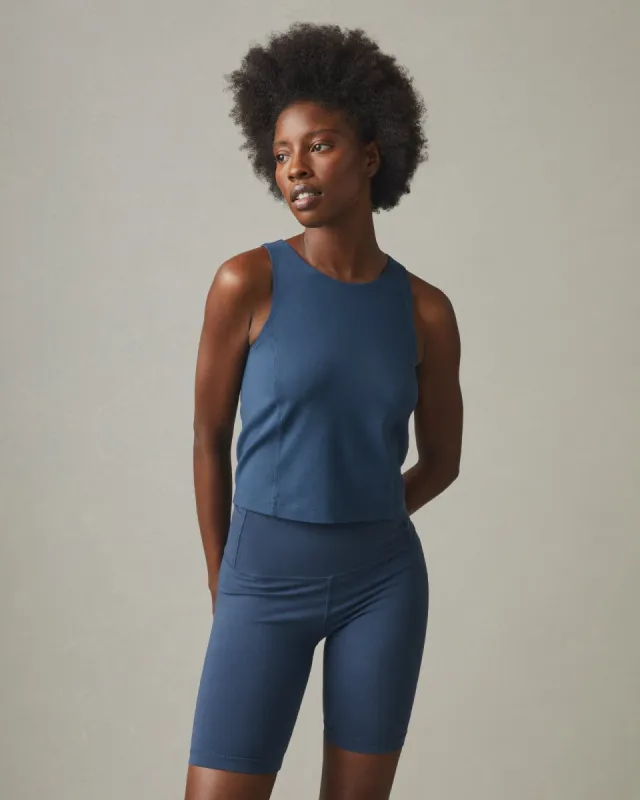 Cotton Stretch Tank - Nautical Blue sold by American Giant
