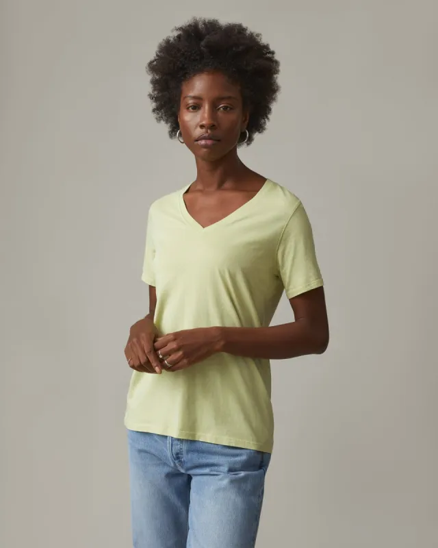 Classic Relaxed V-Neck Tee - Beechnut sold by American Giant