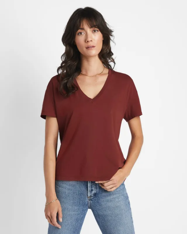 Classic Relaxed V-Neck Tee - El Camino sold by American Giant