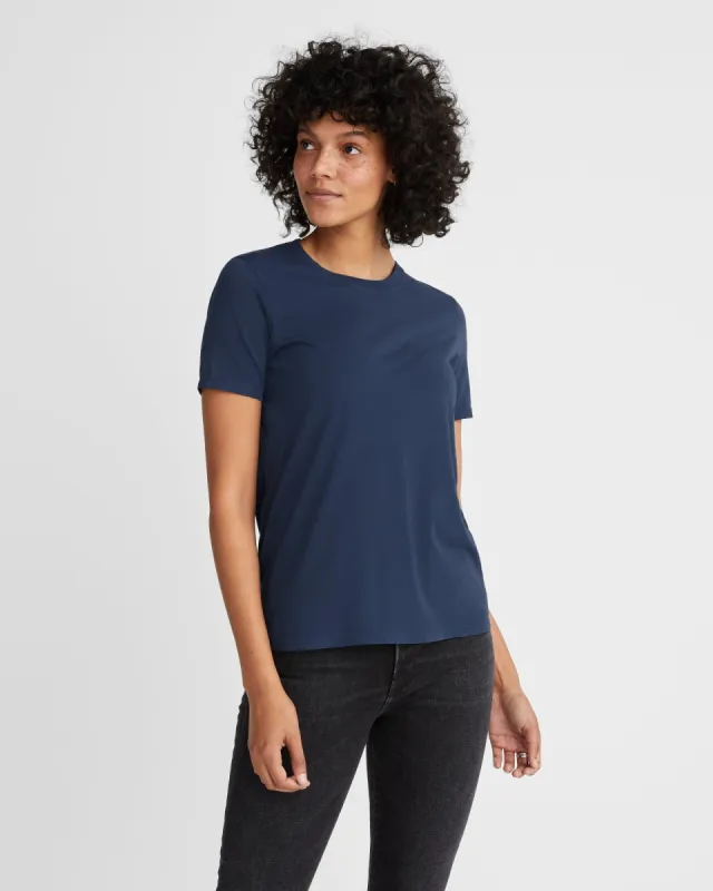 Classic Cotton Crew Tee - Varsity Blue sold by American Giant