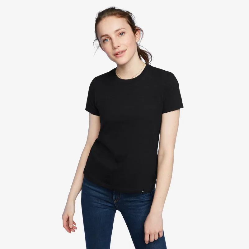 Classic Cotton Crew Tee - Black sold by American Giant