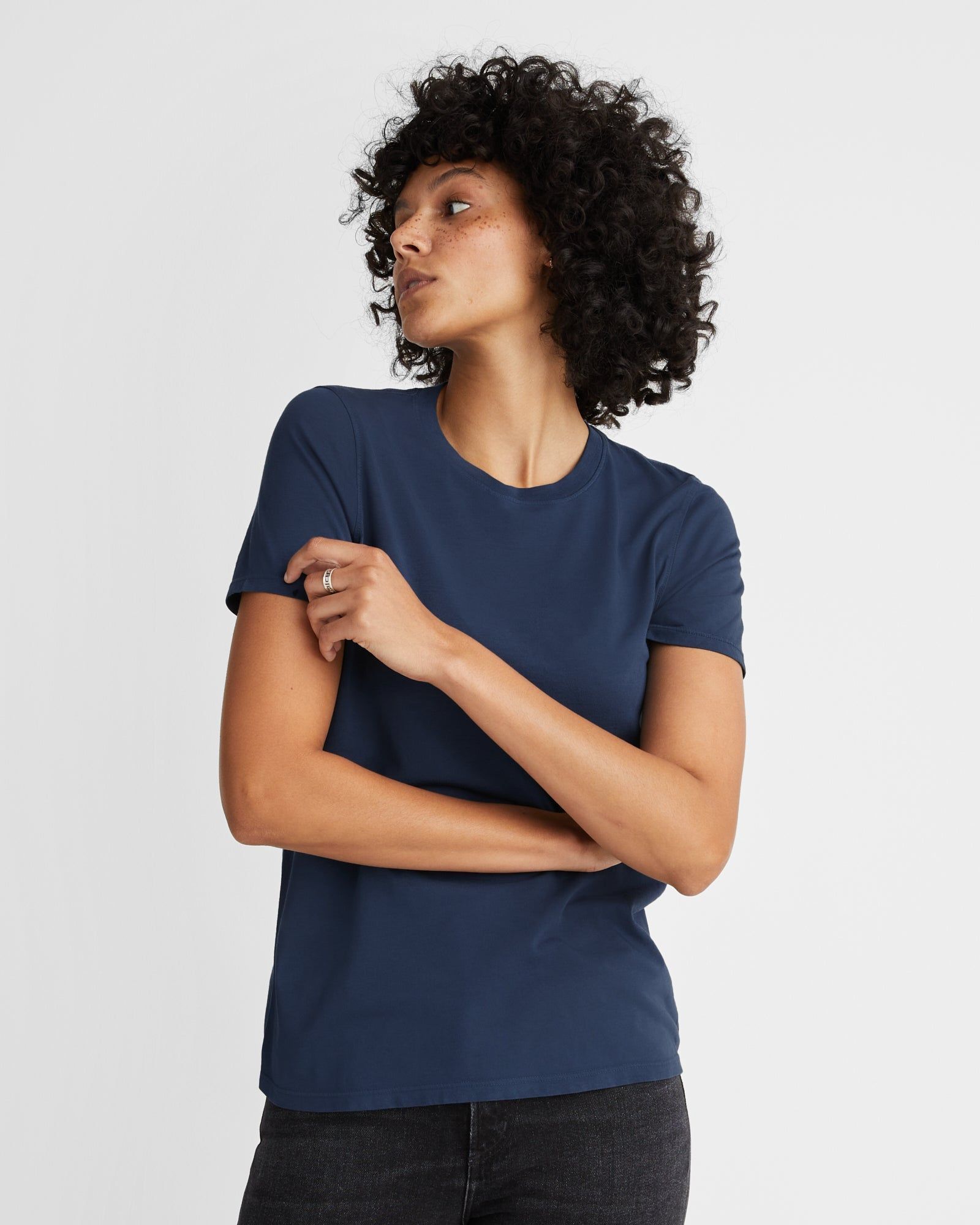 Classic Cotton Crew Tee - Varsity Blue sold by American Giant product image thumbnail 4