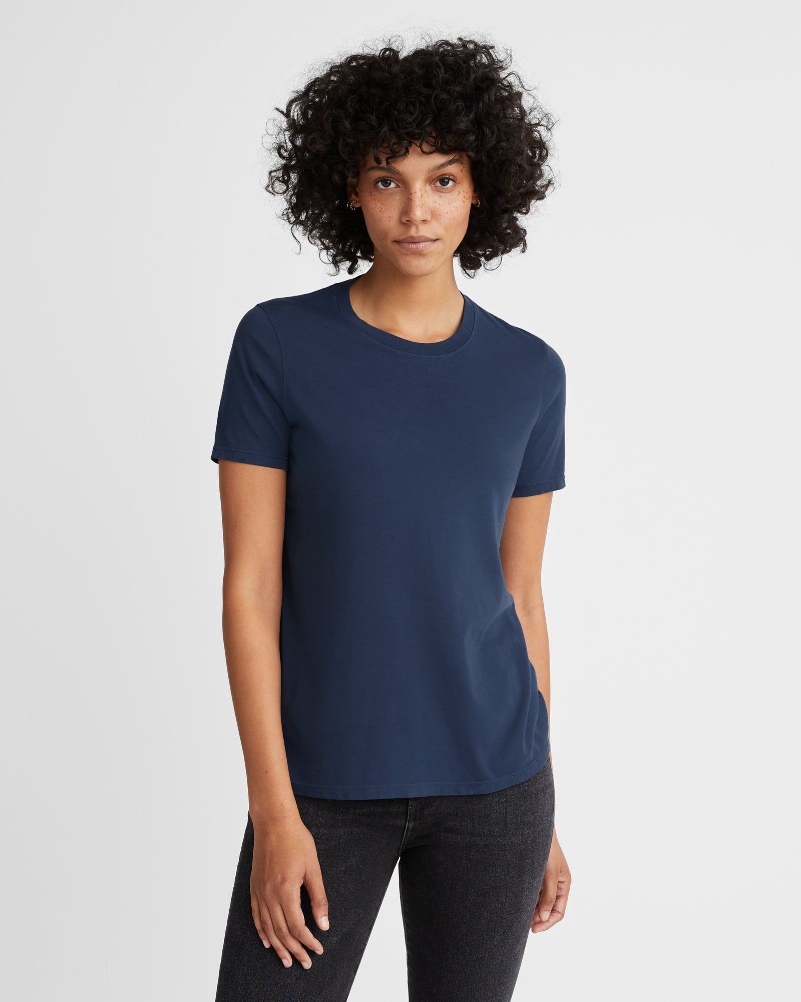 Classic Cotton Crew Tee - Varsity Blue sold by American Giant product image thumbnail 5