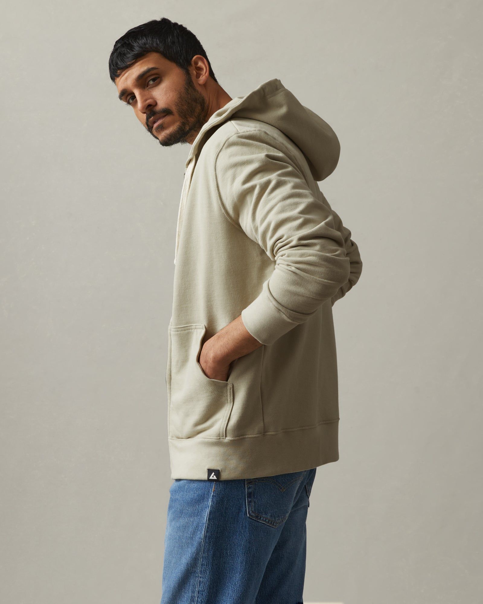 Carolina Midweight Full Zip - Tidal Foam sold by American Giant product image thumbnail 2