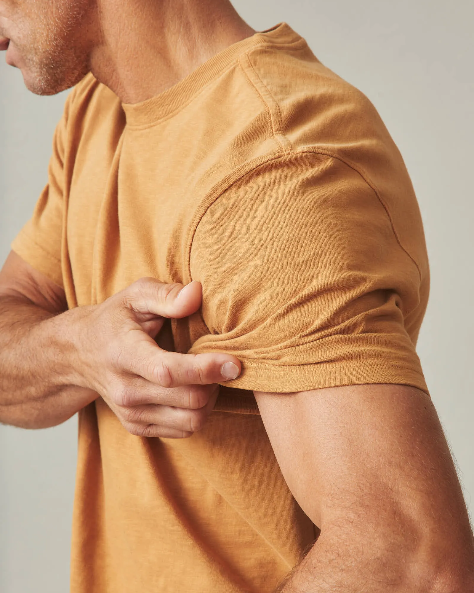 Premium Slub Crew Tee - Cashew sold by American Giant product image thumbnail 4