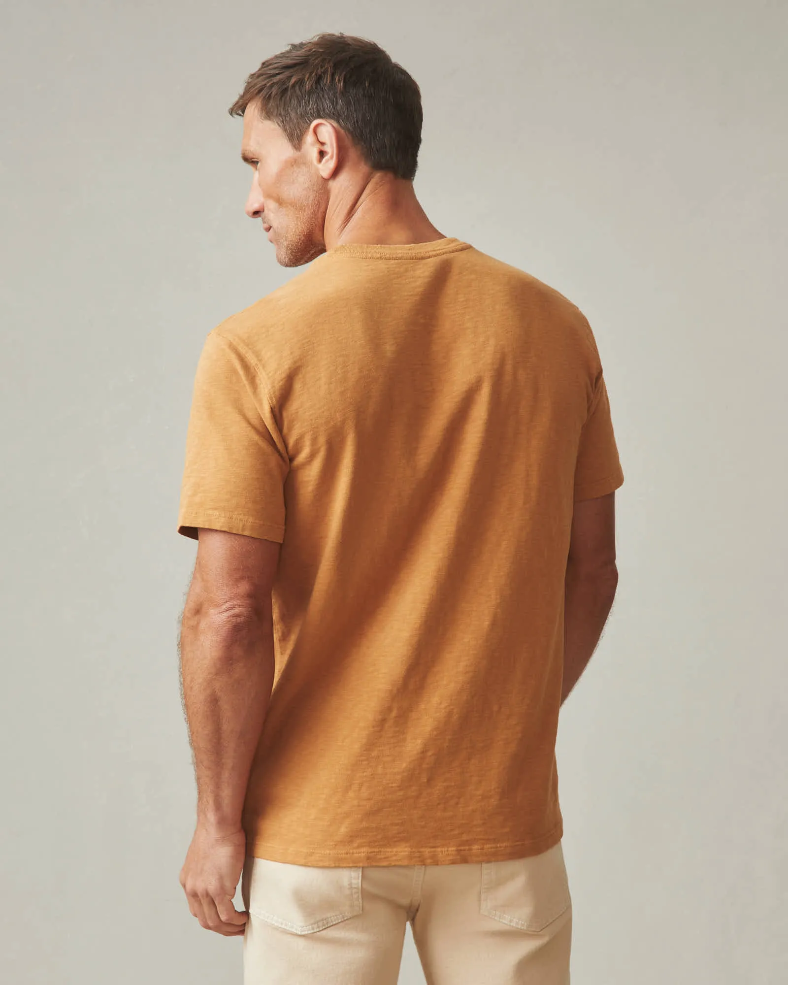 Premium Slub Crew Tee - Cashew sold by American Giant product image thumbnail 5