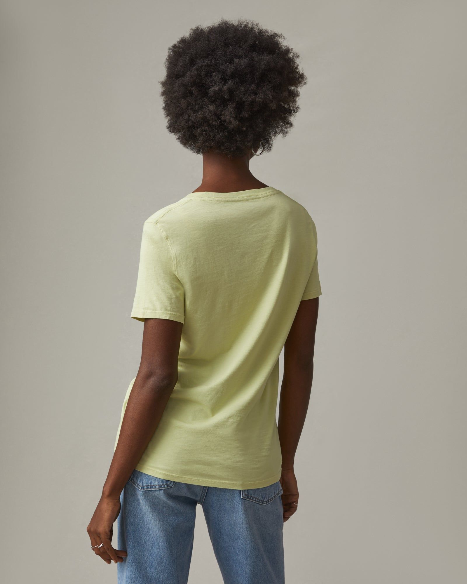 Classic Relaxed V-Neck Tee - Beechnut sold by American Giant product image thumbnail 3