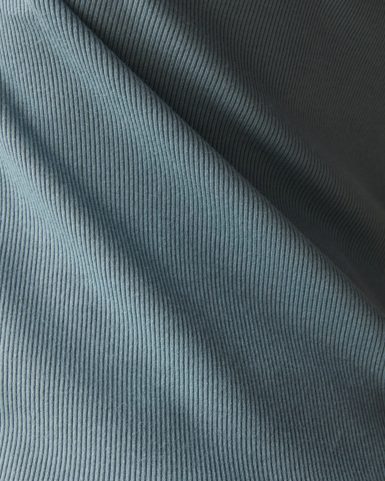 Women's Luxe Rib Crew Tee - Blue Stream sold by American Giant product image thumbnail 3