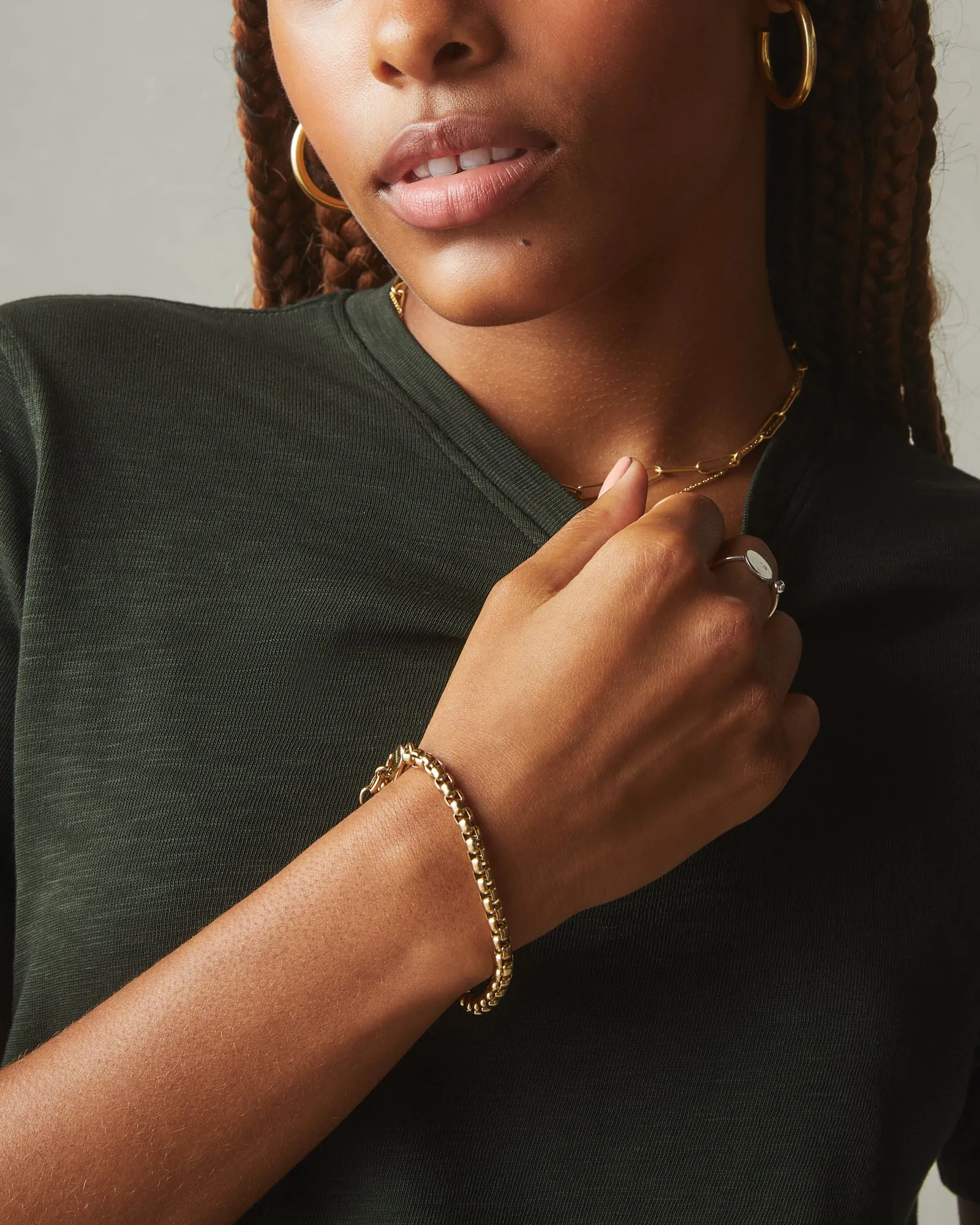 Women's Premium Slub Crew Tee - Dark Elm sold by American Giant product image thumbnail 2