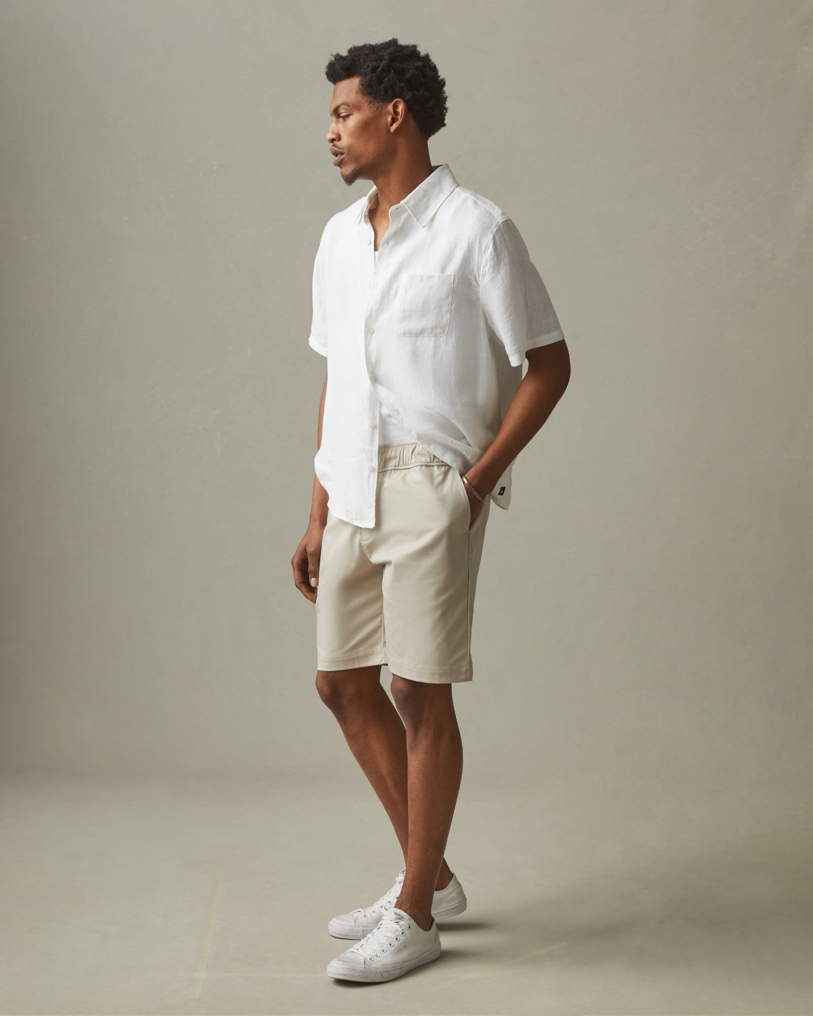 Lightweight Beach Short - Stone sold by American Giant product image thumbnail 4