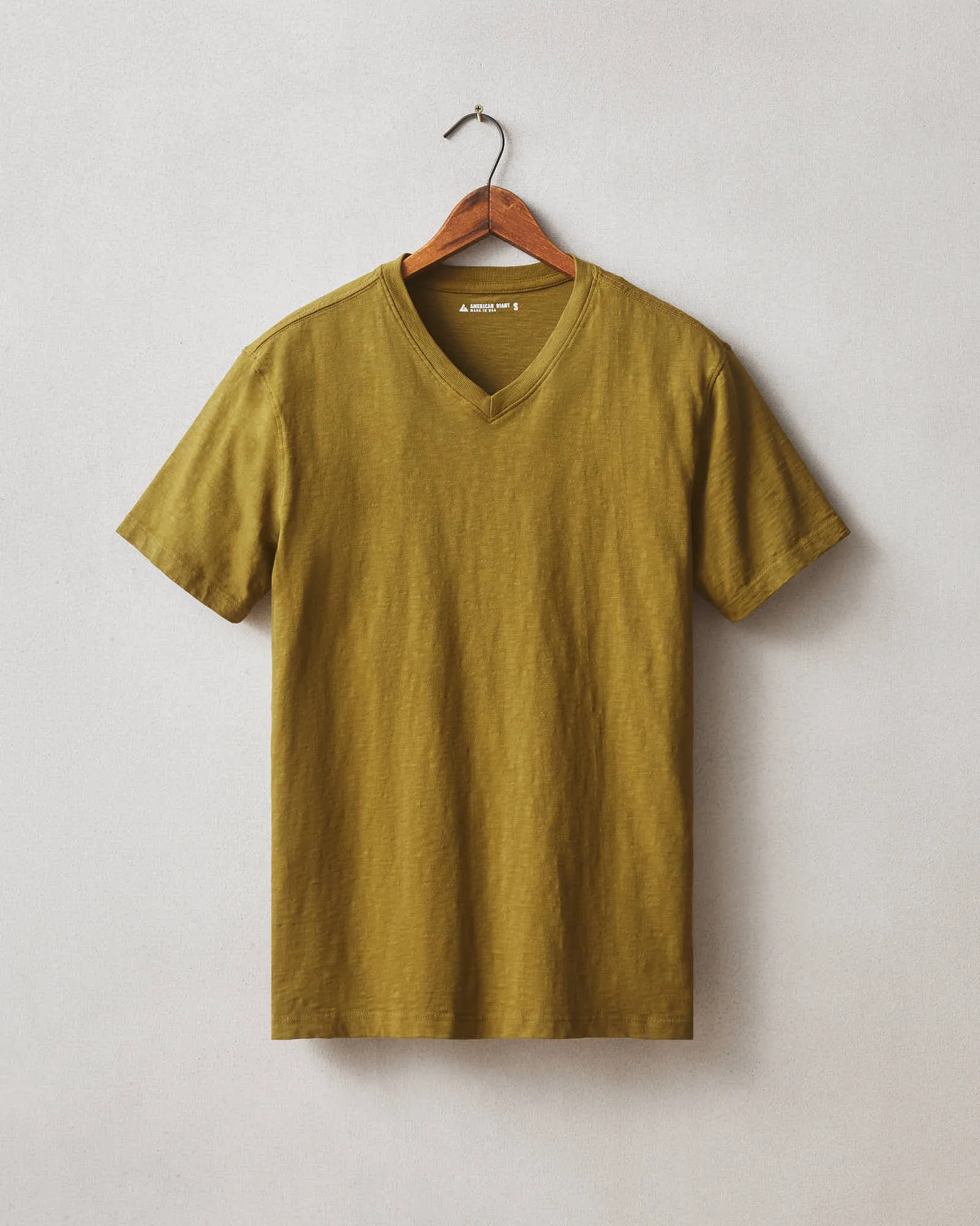 Men's Premium Slub V-Neck Tee - Fir Green sold by American Giant