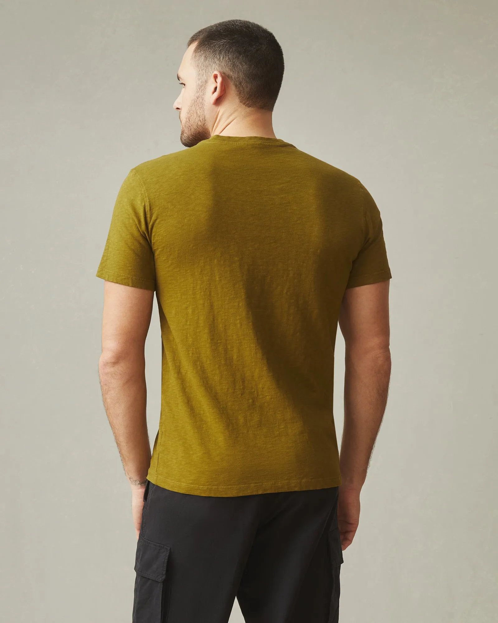 Men's Premium Slub V-Neck Tee - Fir Green sold by American Giant product image thumbnail 3