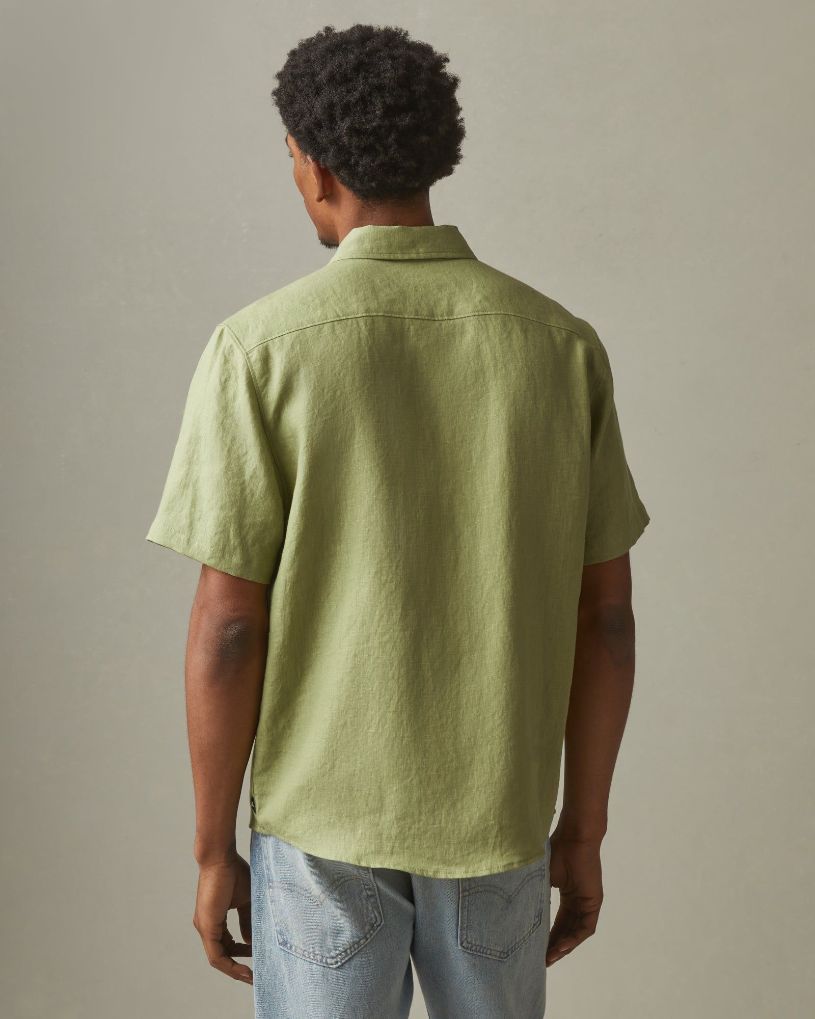 Easy Linen Shirt - Pale Sage sold by American Giant product image thumbnail 2