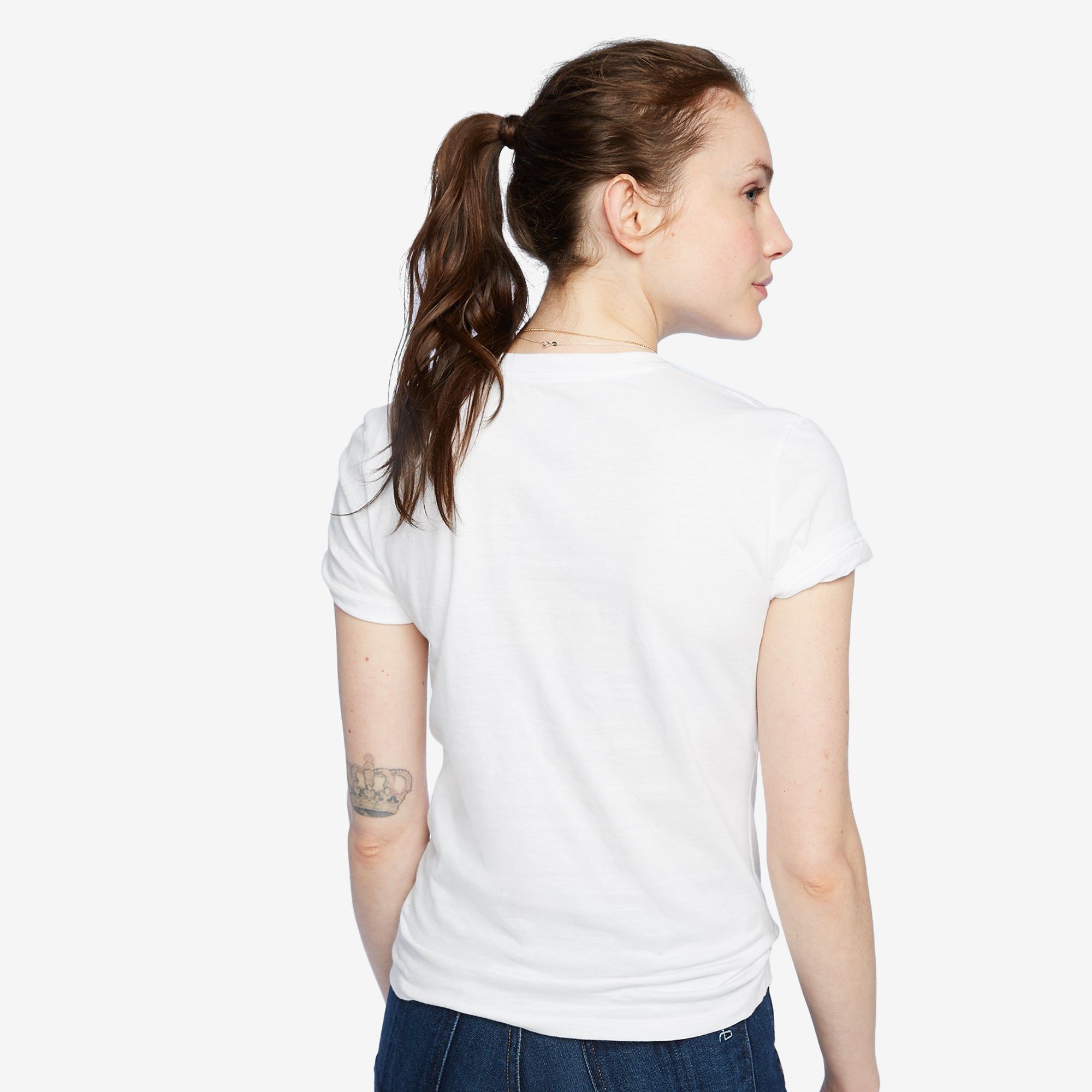 Classic Cotton Crew Tee - White sold by American Giant product image thumbnail 2