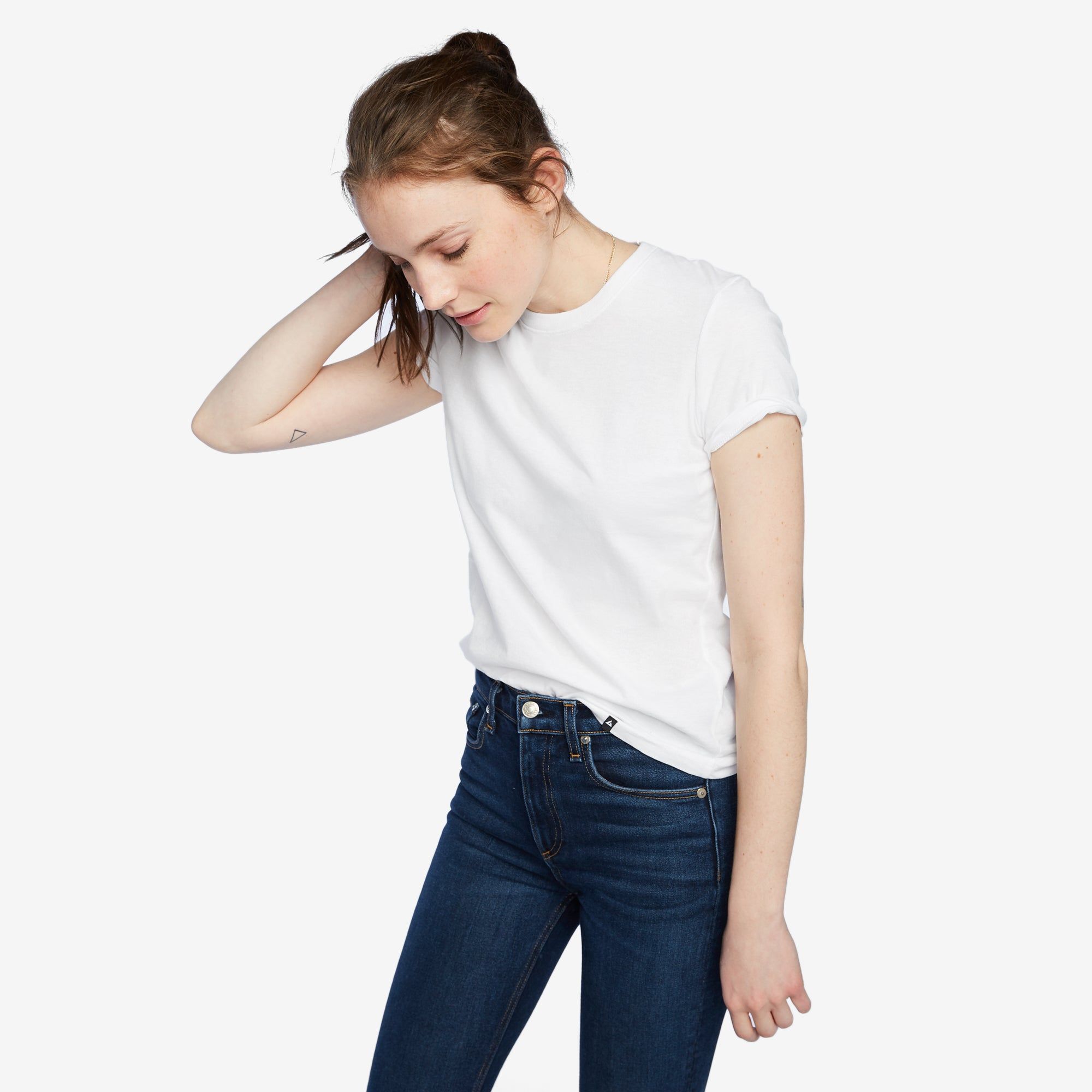 Classic Cotton Crew Tee - White sold by American Giant product image thumbnail 3