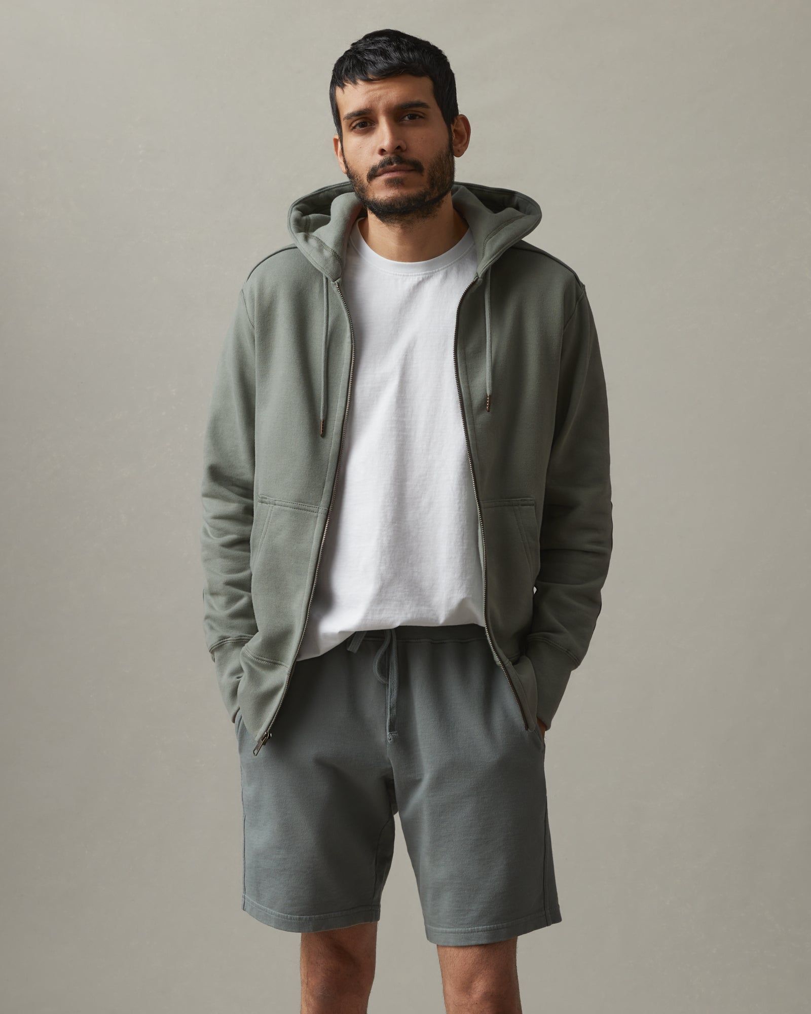 Classic Full Zip - Agave Green sold by American Giant