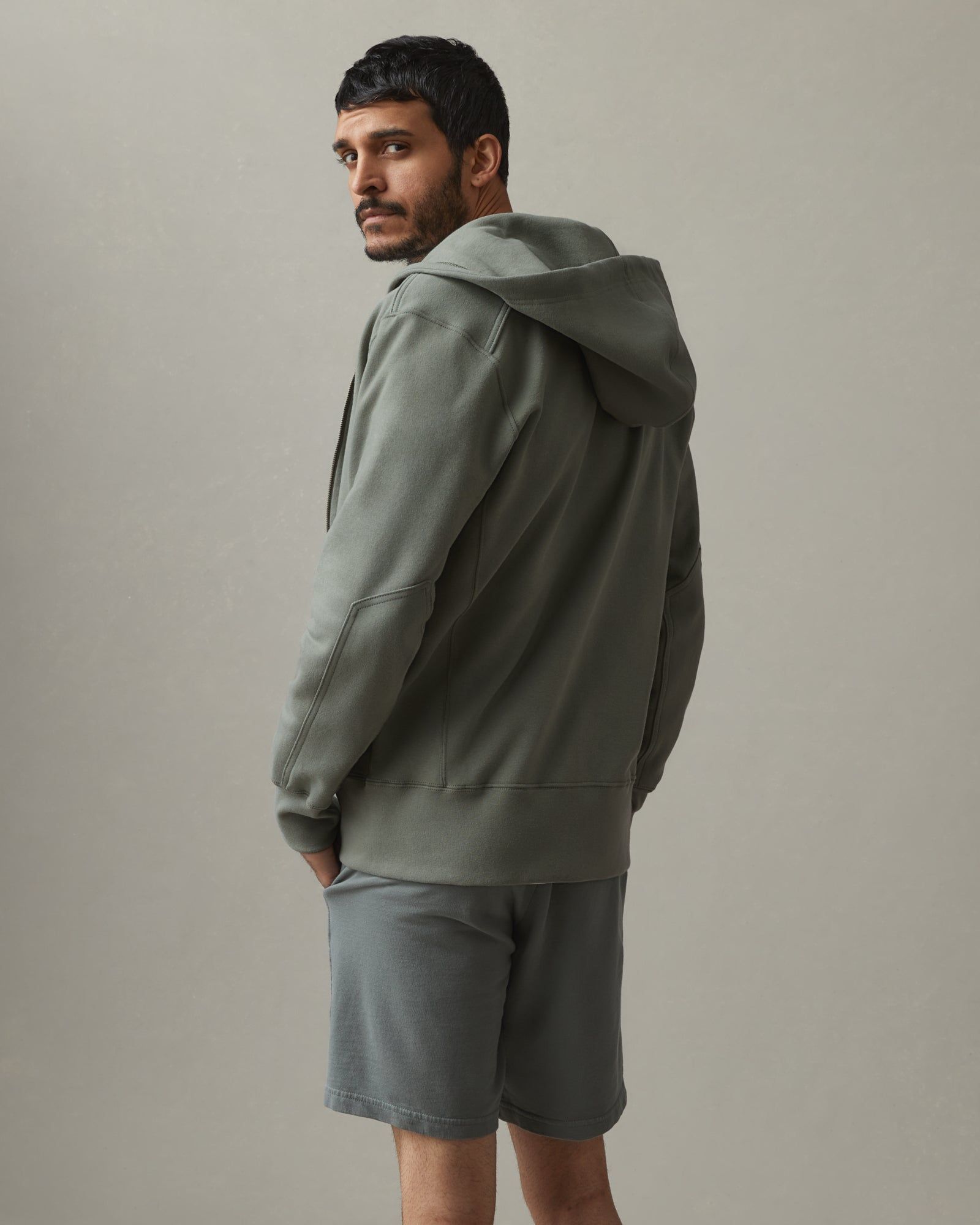 Classic Full Zip - Agave Green sold by American Giant product image thumbnail 3