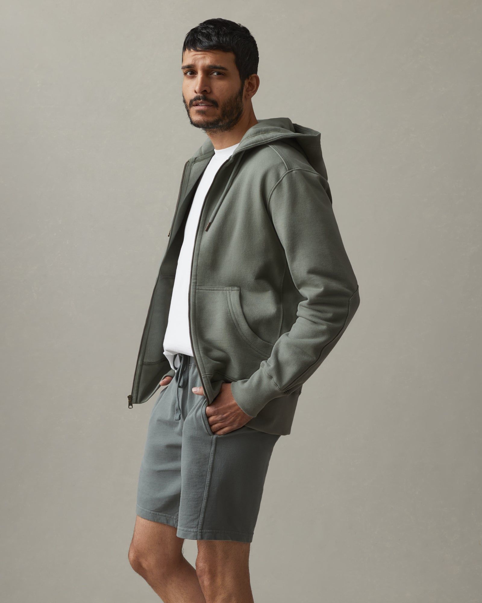 Classic Full Zip - Agave Green sold by American Giant product image thumbnail 2