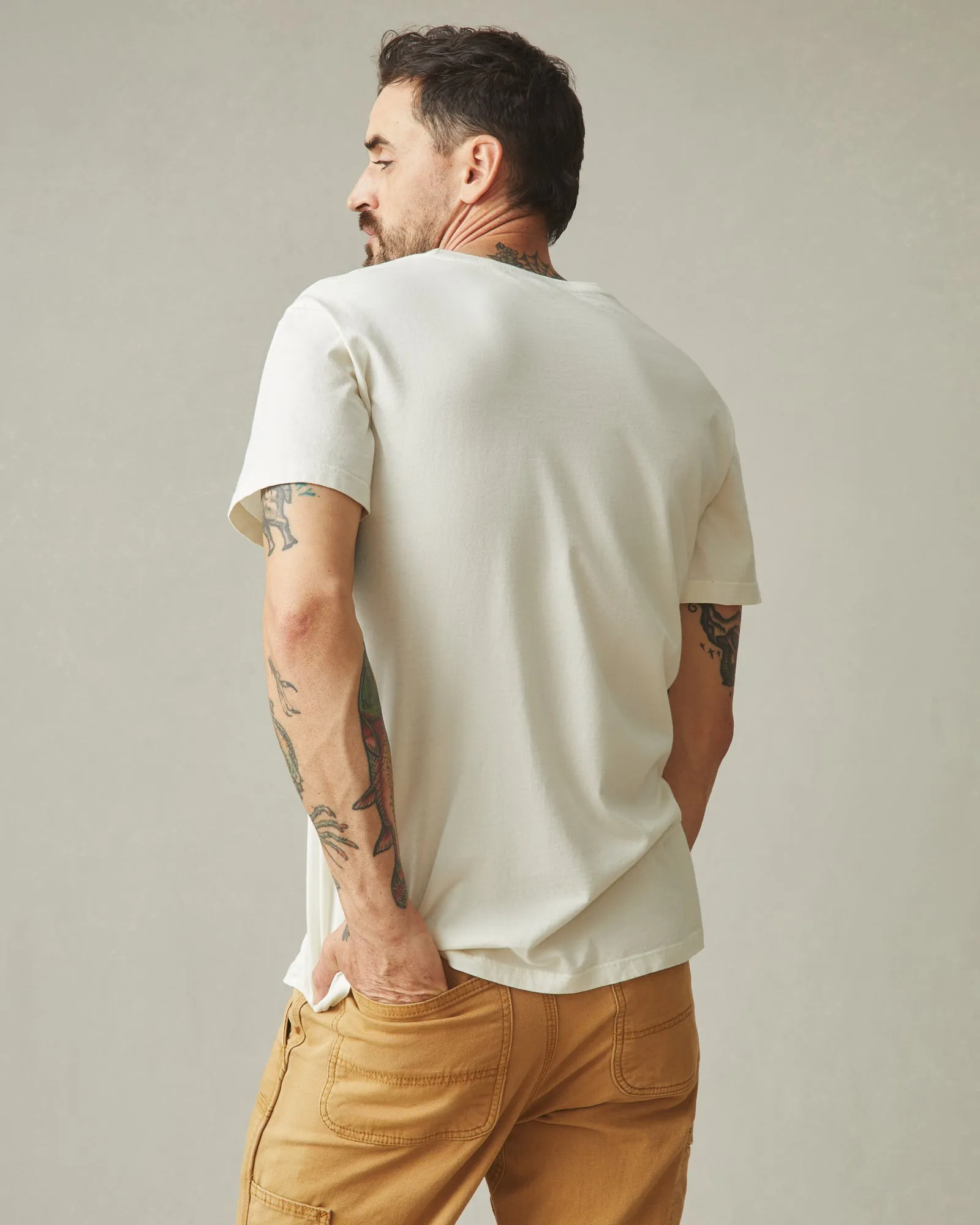 Classic Cotton Crew Tee - Turtledove sold by American Giant product image thumbnail 2