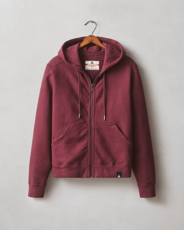 Relaxed Classic Full Zip - Zinfandel sold by American Giant