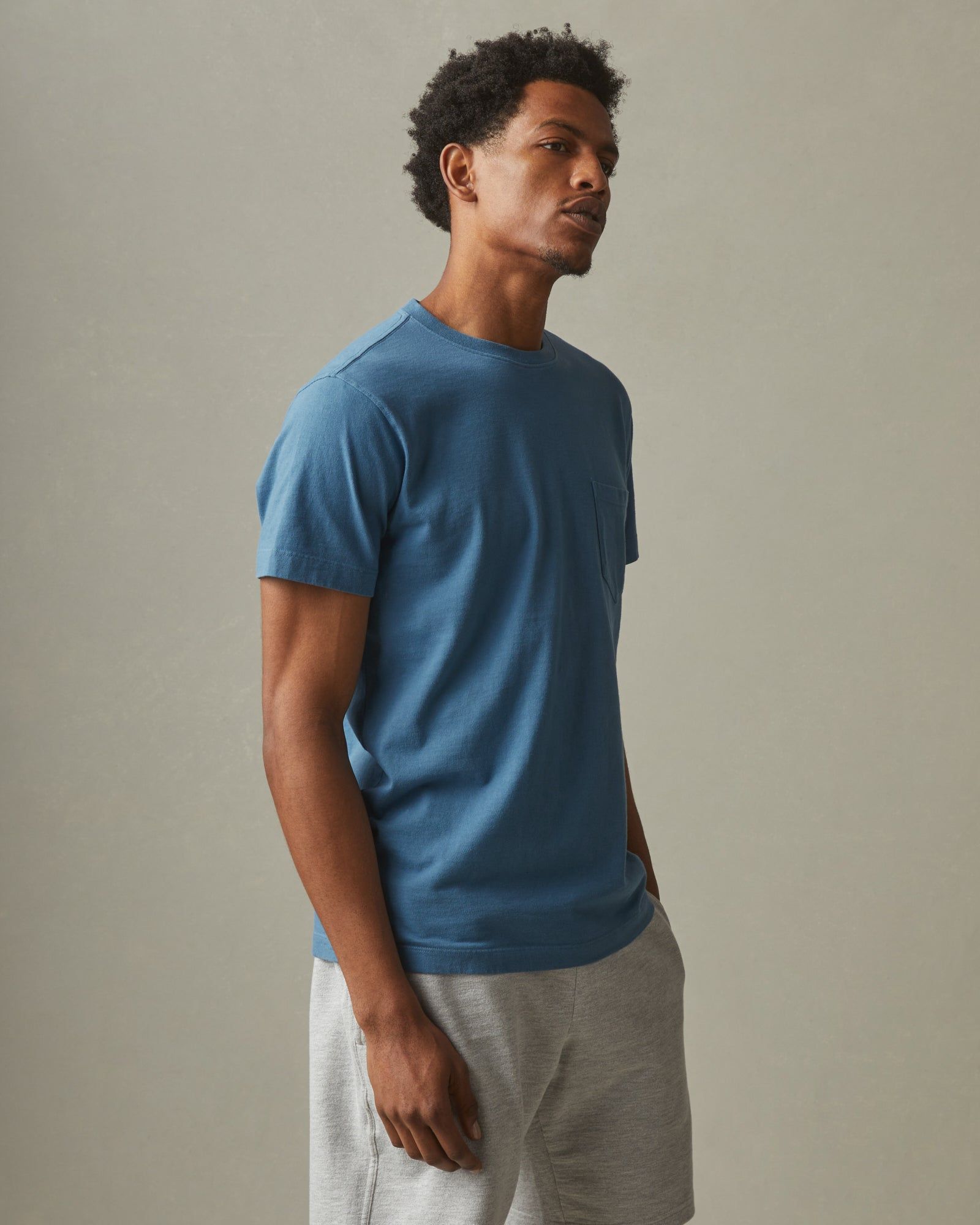 Men's Heavyweight Pocket Tee - Urban Sky sold by American Giant product image thumbnail 2