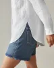 Women's Linen Long Sleeve Shirt  - Optic White sold by American Giant