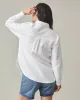 Women's Linen Long Sleeve Shirt  - Optic White sold by American Giant