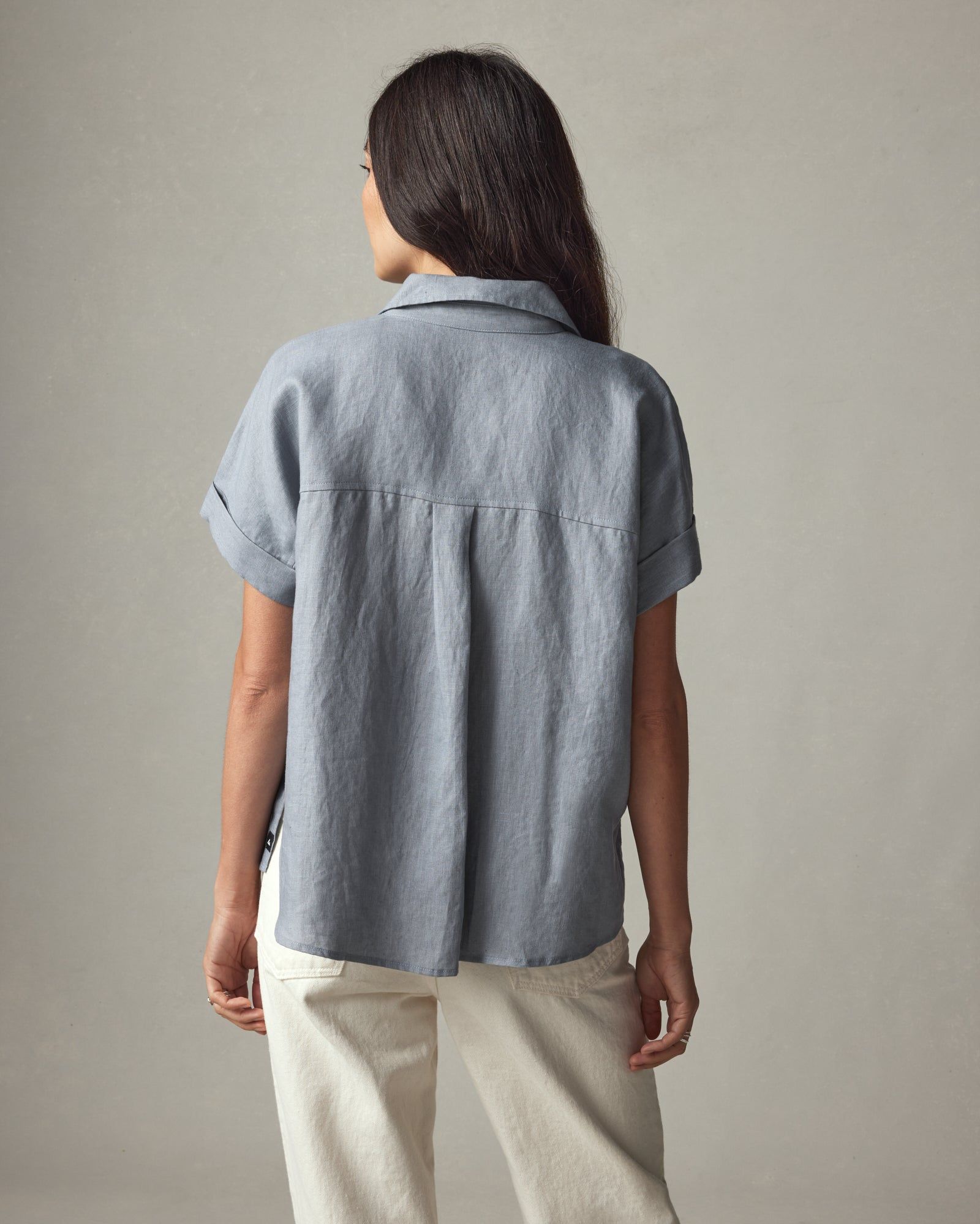 Easy Linen Shirt - Dusty Blue sold by American Giant product image thumbnail 3