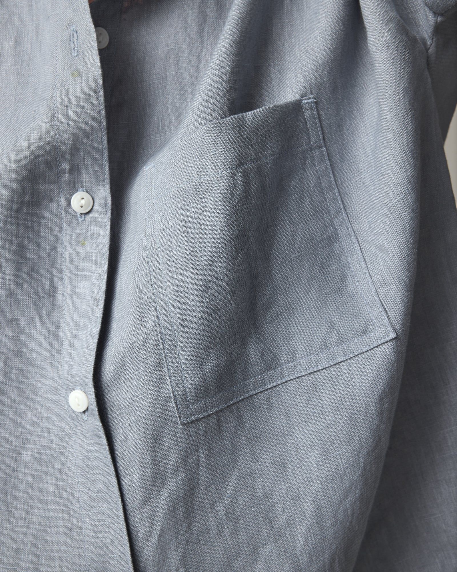 Easy Linen Shirt - Dusty Blue sold by American Giant product image thumbnail 4