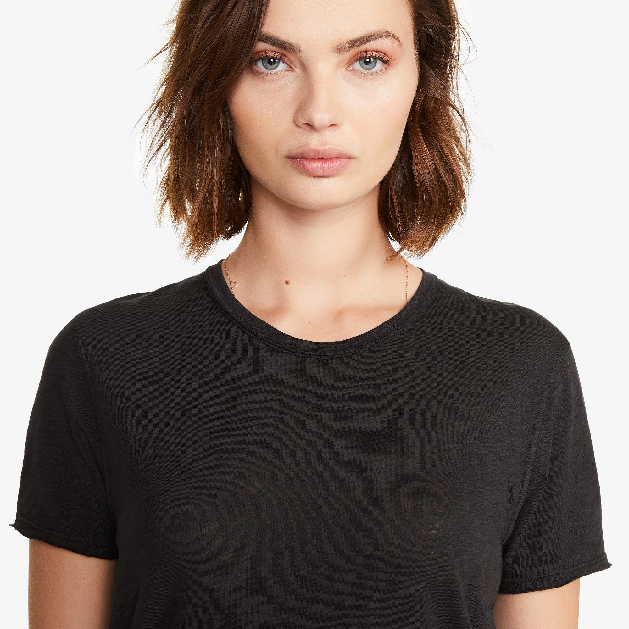 Airy Supima Crew Tee - Chalkboard sold by American Giant product image thumbnail 5