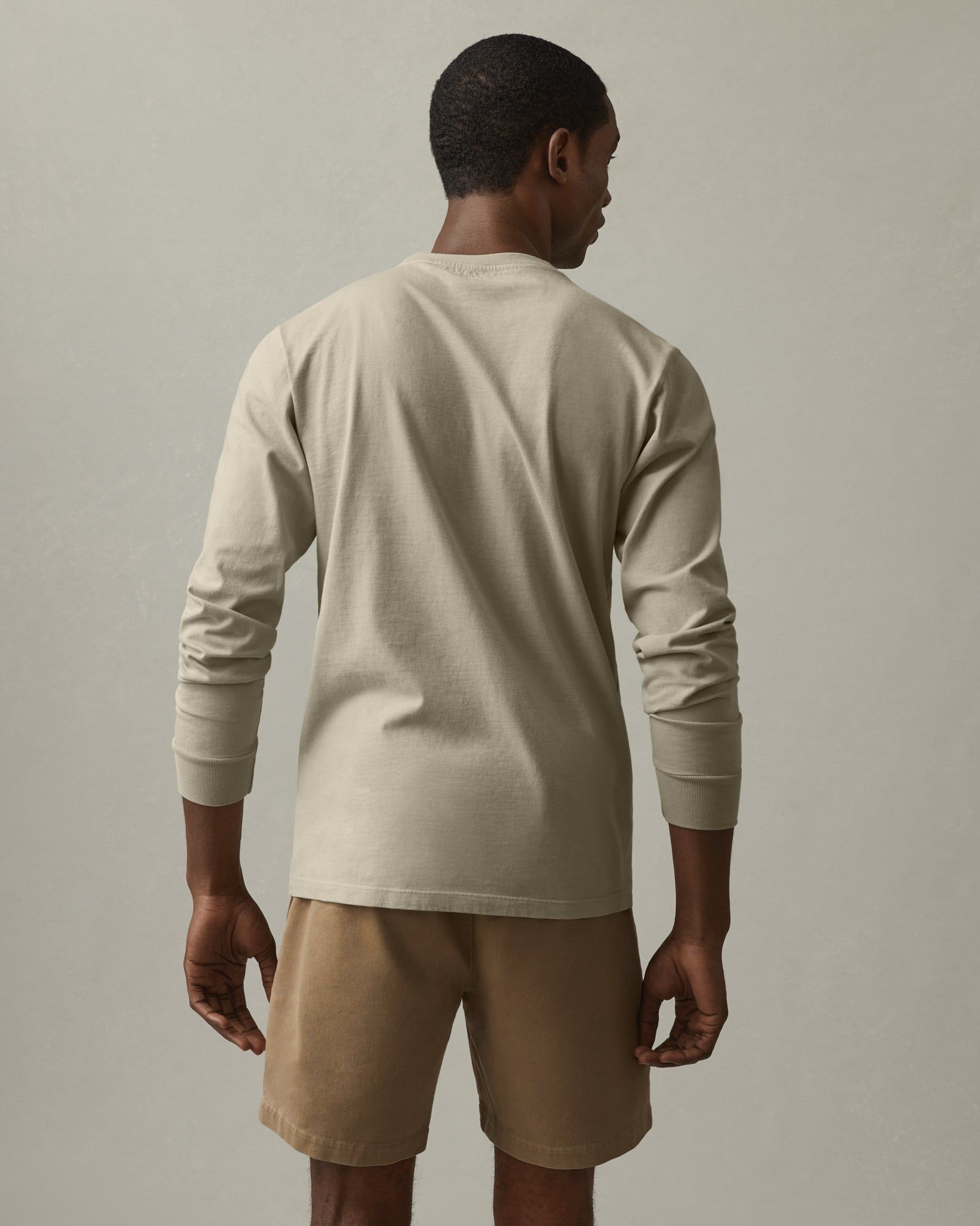 Heavyweight Pocket Tee Long Sleeve - Spray Green sold by American Giant product image thumbnail 3