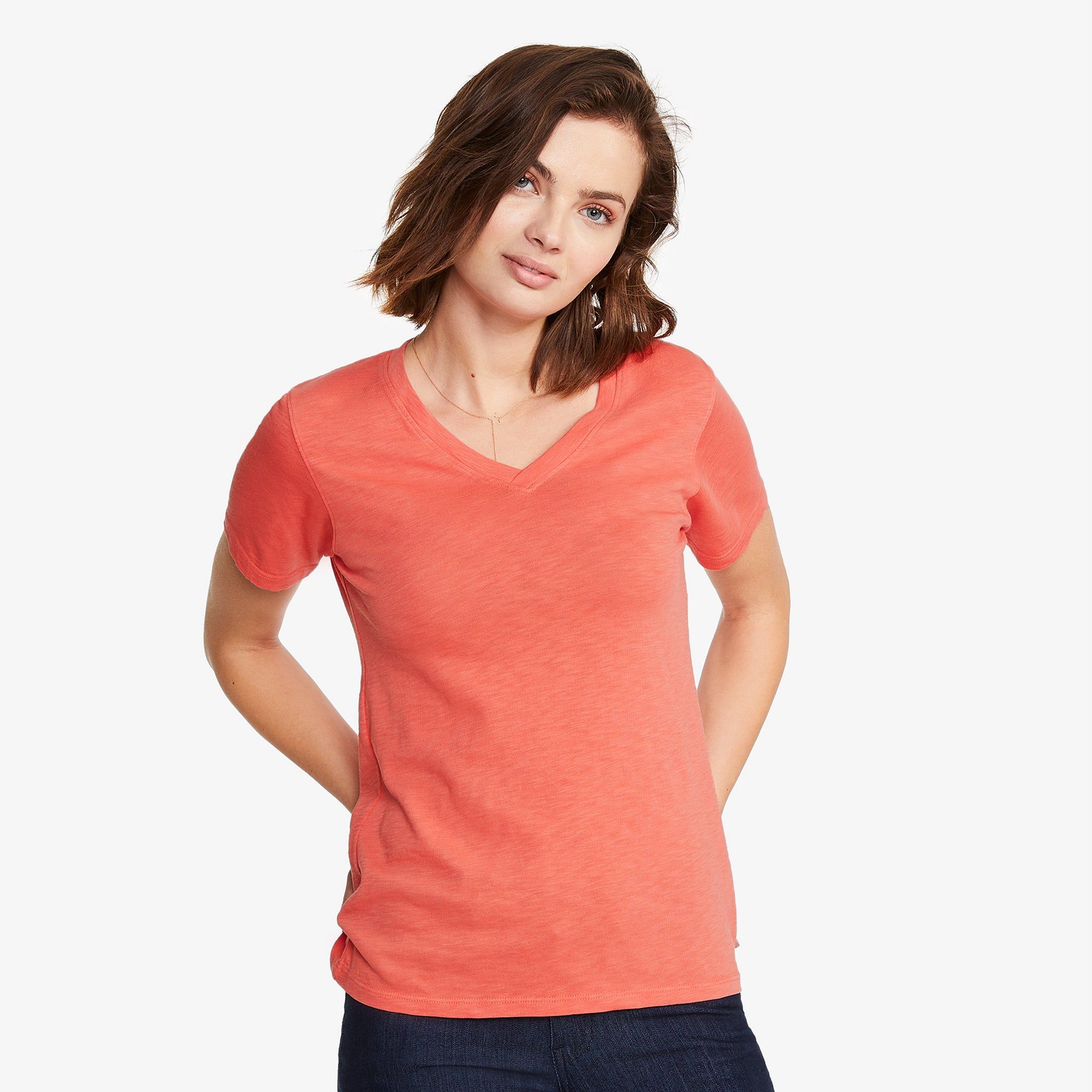 Premium Slub V-Neck Tee - Coral Reef sold by American Giant product image thumbnail 6