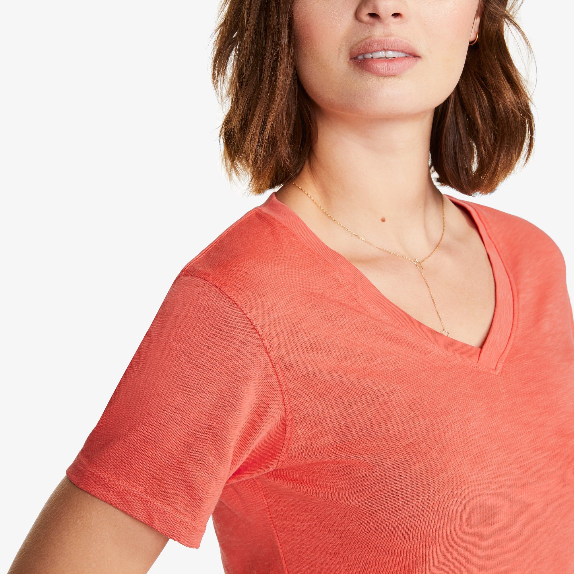 Premium Slub V-Neck Tee - Coral Reef sold by American Giant product image thumbnail 4