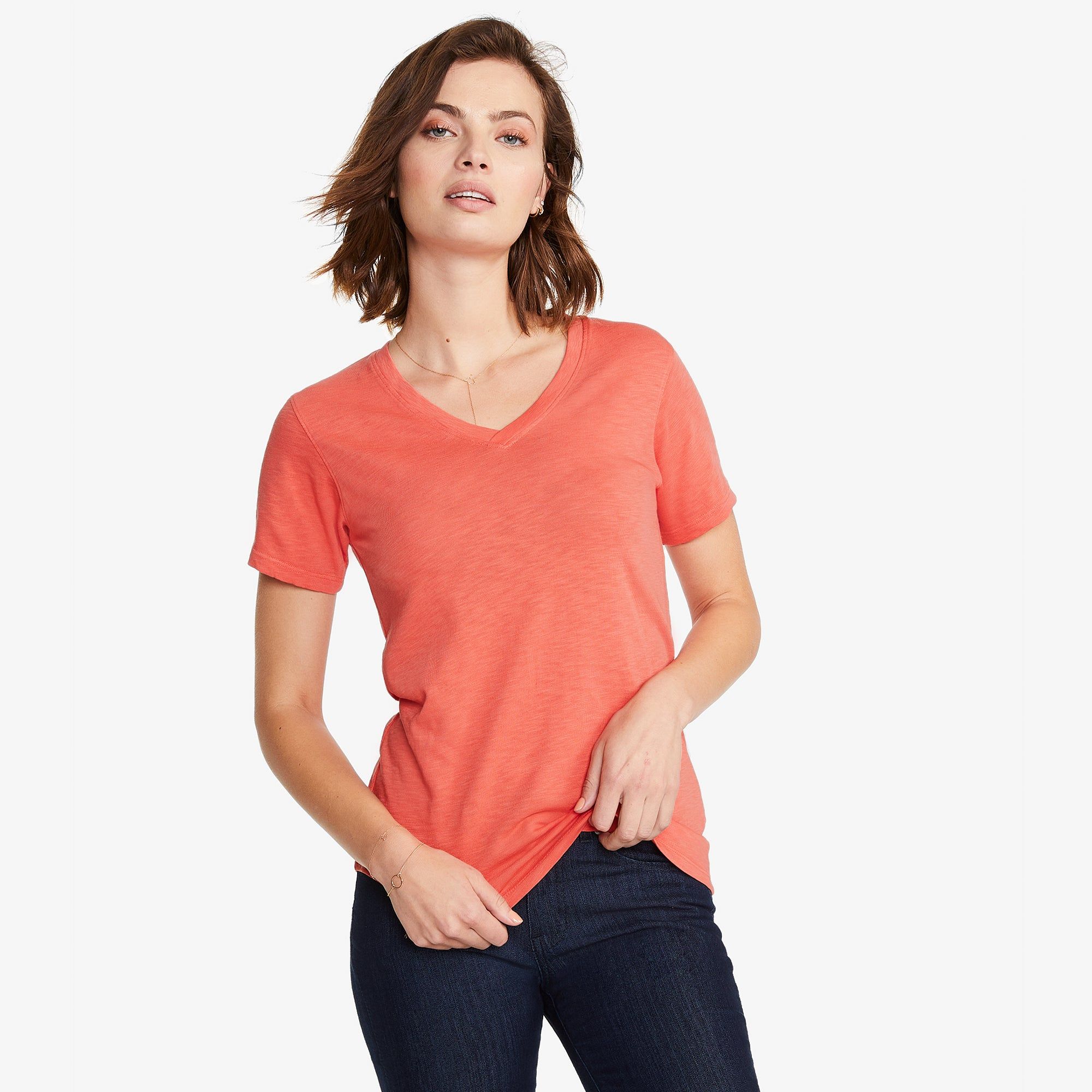 Premium Slub V-Neck Tee - Coral Reef sold by American Giant product image thumbnail 5
