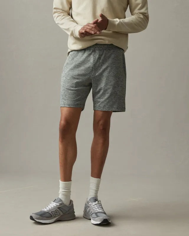 Aerial Lightweight Short - Agave Green Heather sold by American Giant