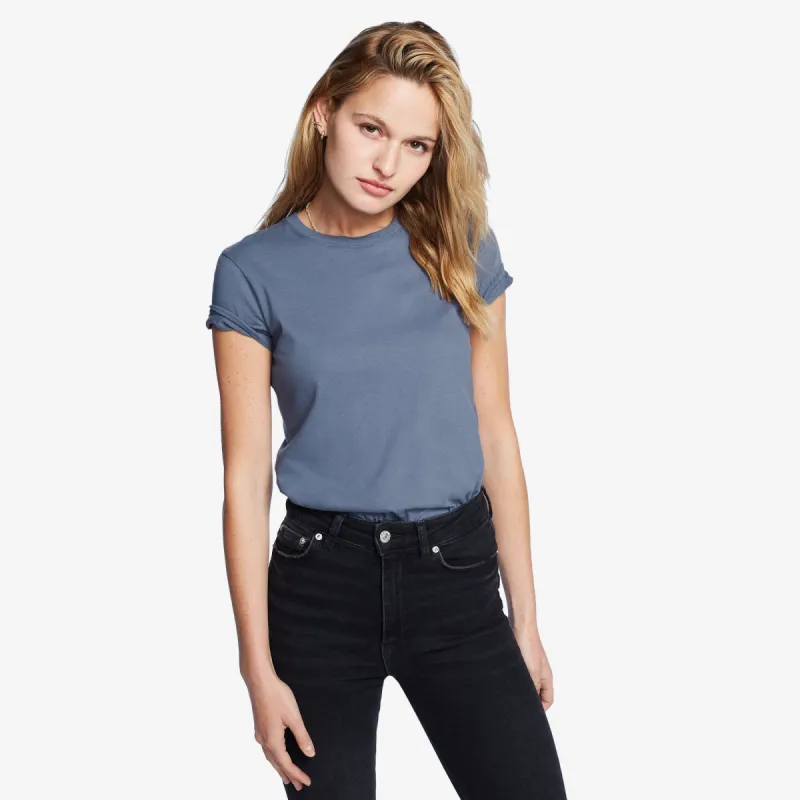 Women's Classic Cotton Crew Tee - Washed Navy sold by American Giant
