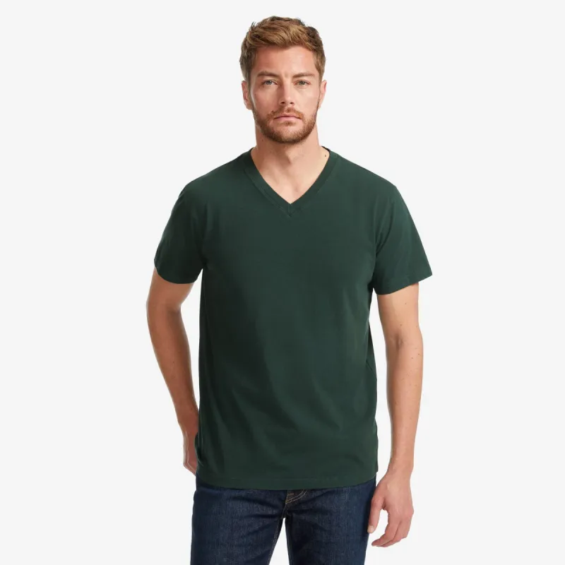 Classic Cotton V-Neck Tee - Spruce sold by American Giant